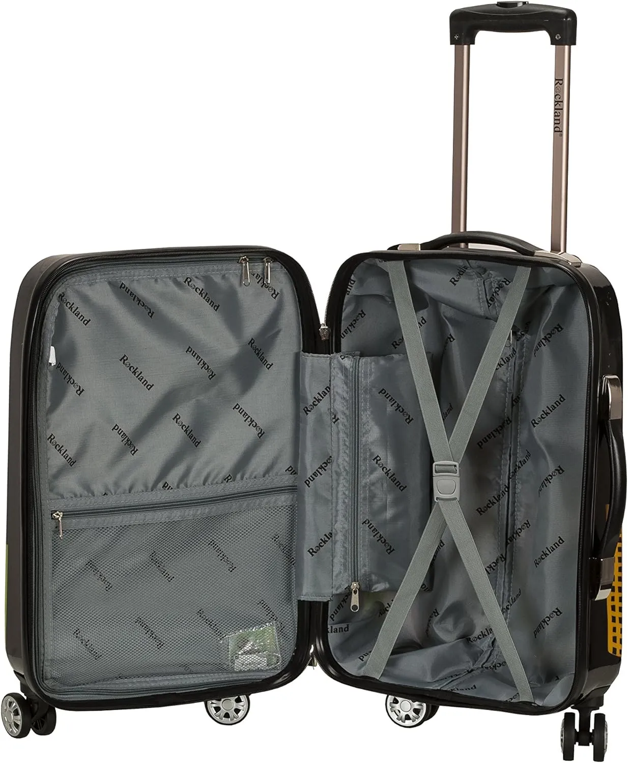 Rockland Departure Hardside Spinner Wheel Luggage, America, Carry-On 20"