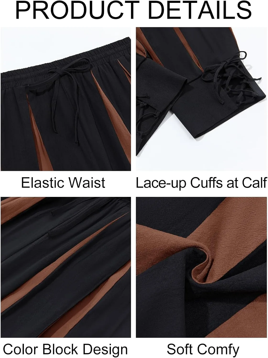 Runcati Mens Medieval Pirate Pants Renaissance Viking Navigator Colonial Cotton Halloween Costume Harem Pants