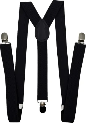 Solid Color Suspenders Y-Back | Adjustable and Elastic |