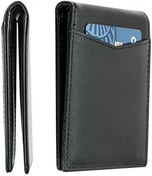 STAY FINE Wallet for Men Slim Minimalist Leather RFID Bifold Front Pocket Billfold