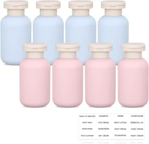 Travel Shampoo Bottle, Empty Plastic Squeeze Bottles 3.4oz with Flip Cap, Lotion Container for Toiletries